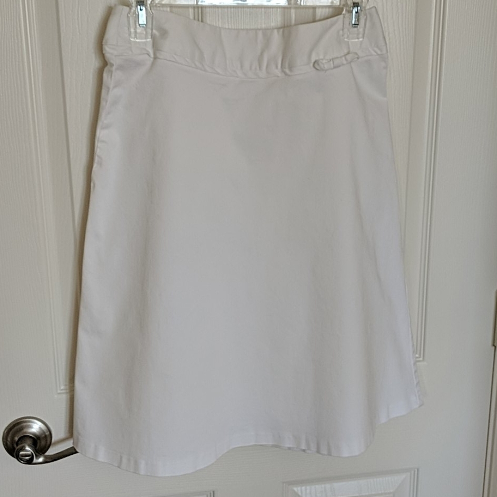 Alanni Casual Skirt White Cotton, size 6